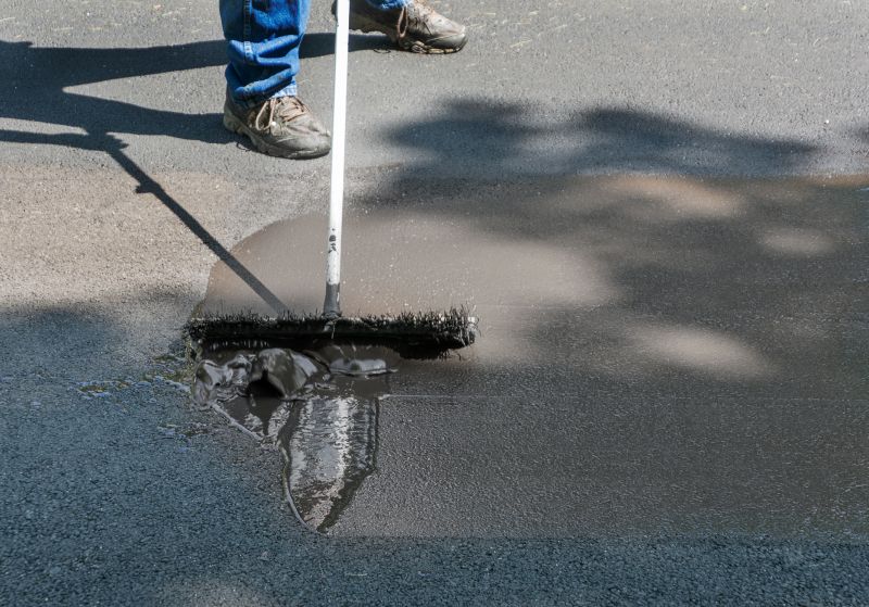 Asphalt Seal Coat Application