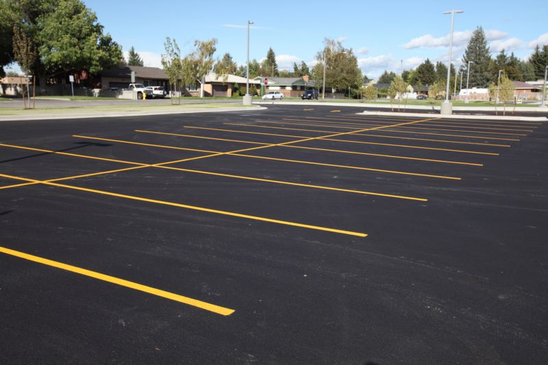 New Asphalt Parking Lot